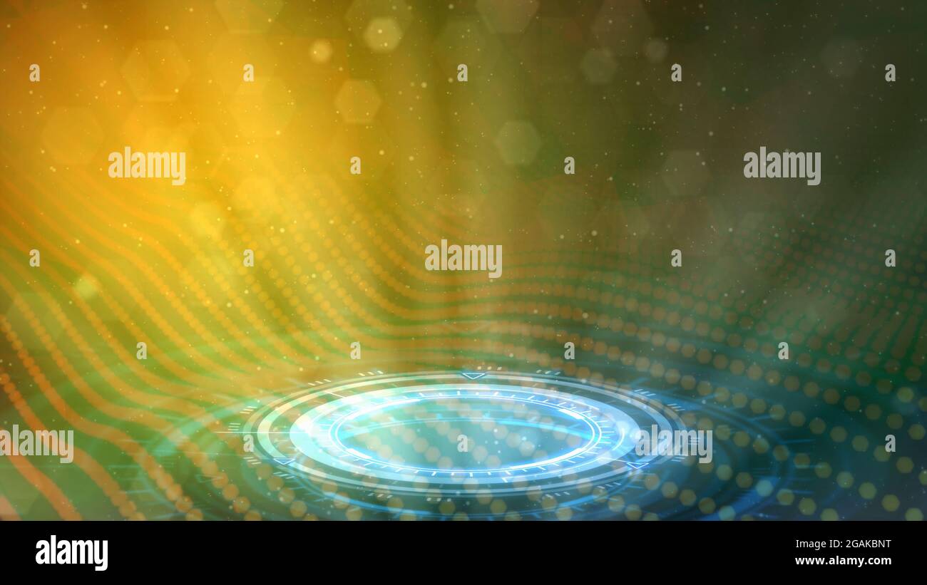 Neon cyber teleport background, cg abstract 3D rendering Stock Photo ...