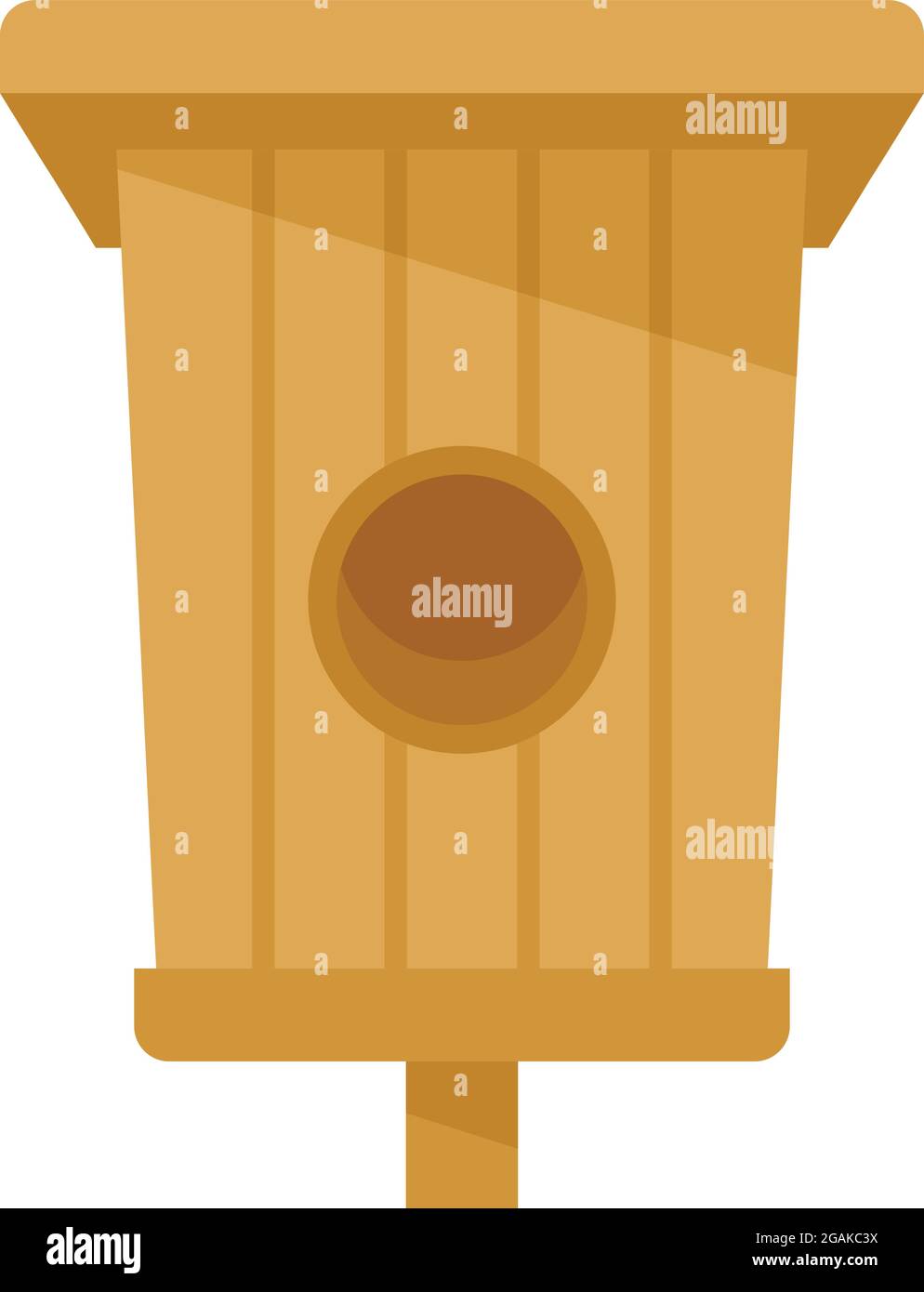 Box bird house icon. Flat illustration of box bird house vector icon ...