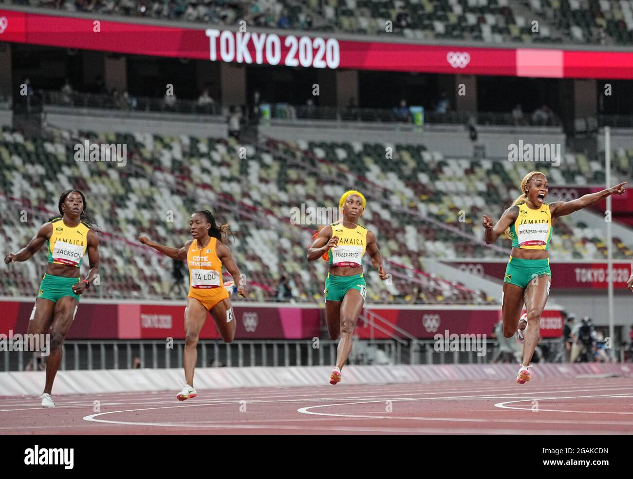Tokio, Japan. 31st July, 2021. Athletics Olympics, 100m, women, final