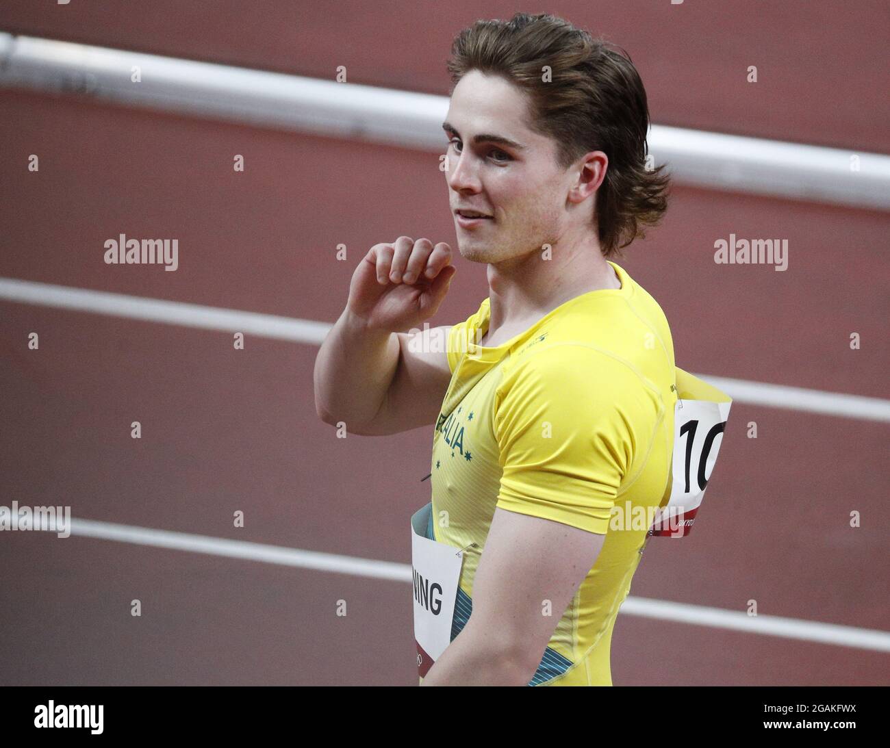 Tokyo, Japan. 31st July, 2021. Australia's Rohan Browning after winning