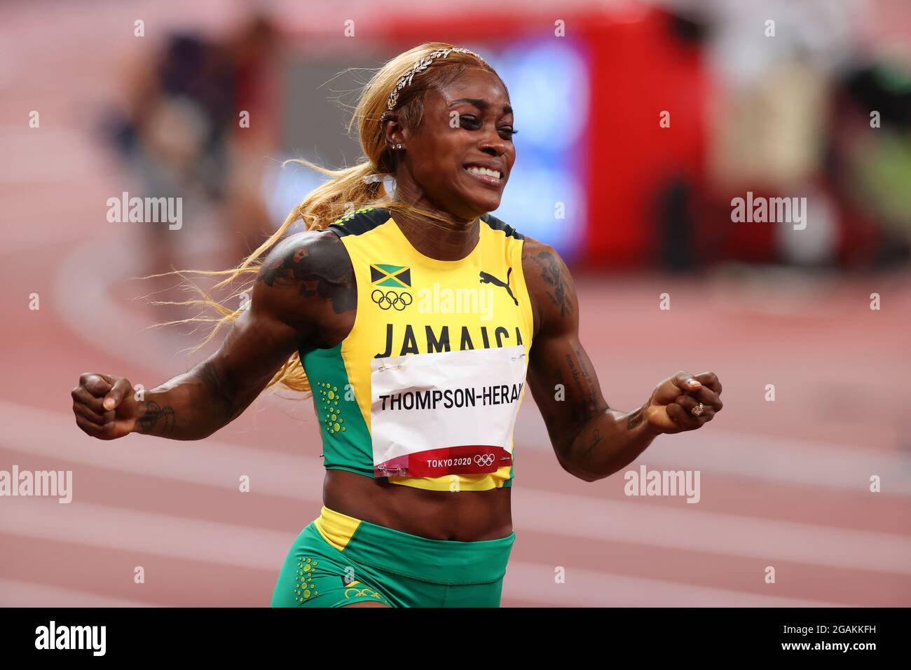 Tokyo, Japan. 31st July, 2021. Elaine Thompson-Herah (JAM) Athletics ...