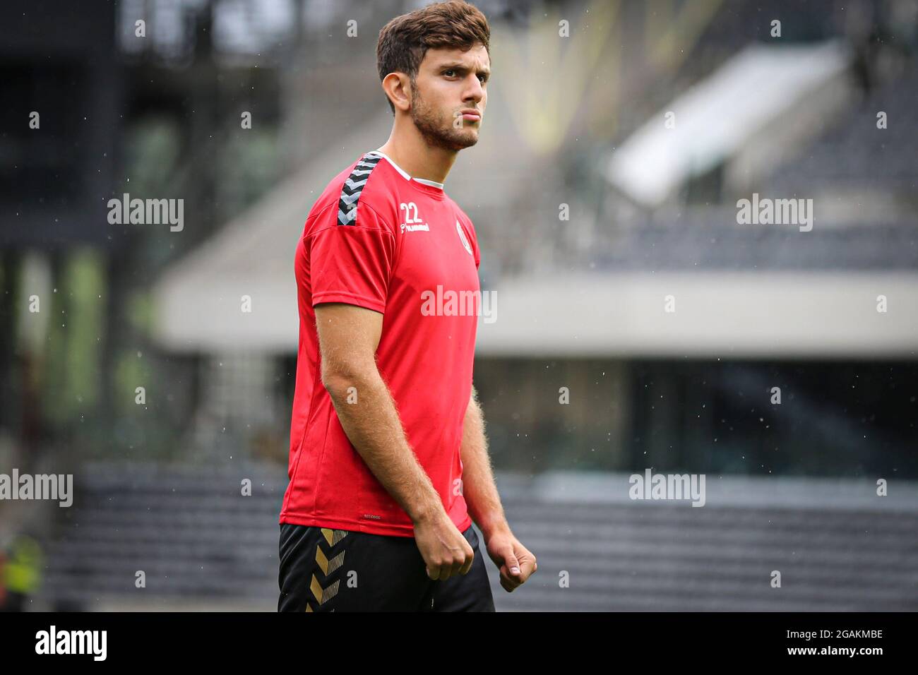 LONDON, UK. JULY 31ST Hady Ghandour of Charlton Athletic prior to kickoff during the Pre-season Friendly match between Fulham and Charlton Athletic at Craven Cottage, London on Saturday 31st July 2021. (Credit: Tom West | MI News) Credit: MI News & Sport /Alamy Live News Stock Photo