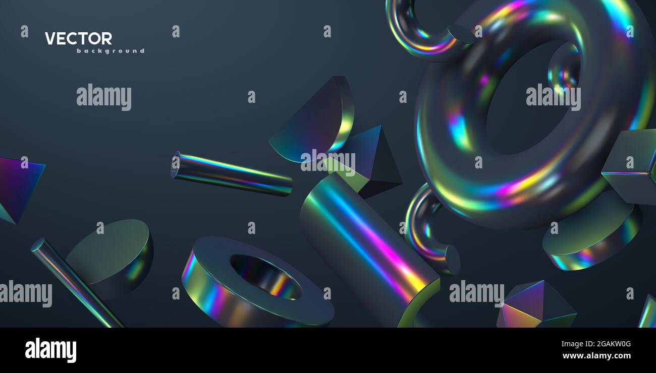 3d render primitives background Stock Vector Image & Art - Alamy
