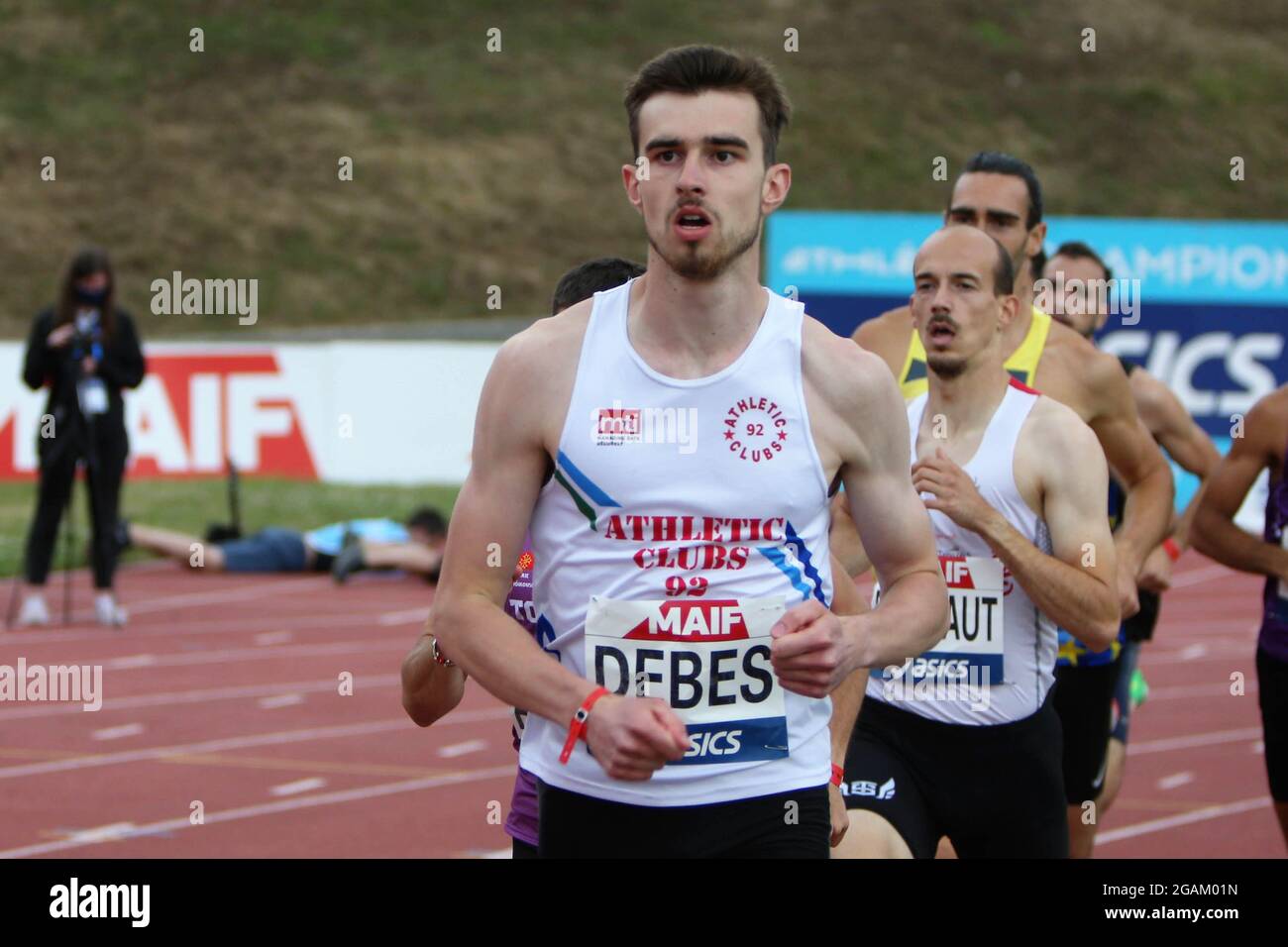 DEBES Romain 800 M Mens  during the 2021 Athletics French championships on June 25, 2021 at Josette et Roger Mikulak stadium in Angers, France - Photo Laurent Lairys / DPPI Stock Photo