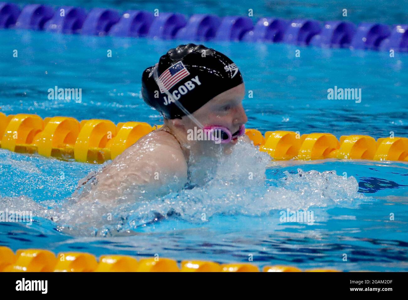July 31, 2021, Tokyo, Kanto, Japan: Lydia Jacoby (USA) in the mixed ...