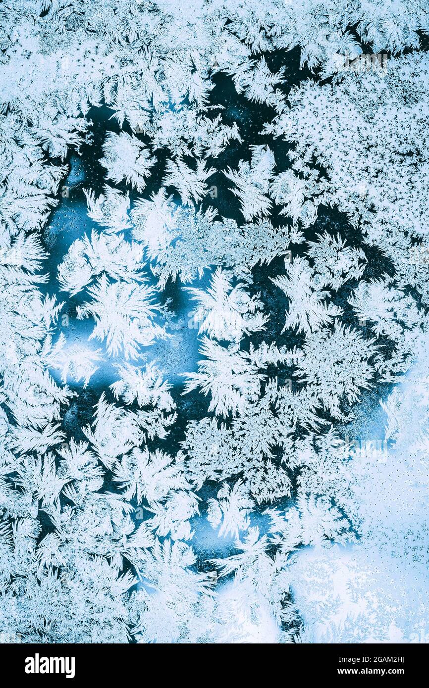 Ice Background, Natural Blue Frosty Pattern Stock Photo - Alamy