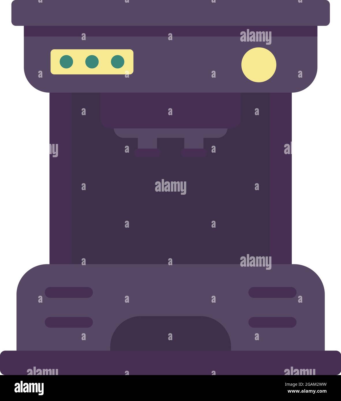 Drip coffee machine icon. Flat illustration of drip coffee machine ...