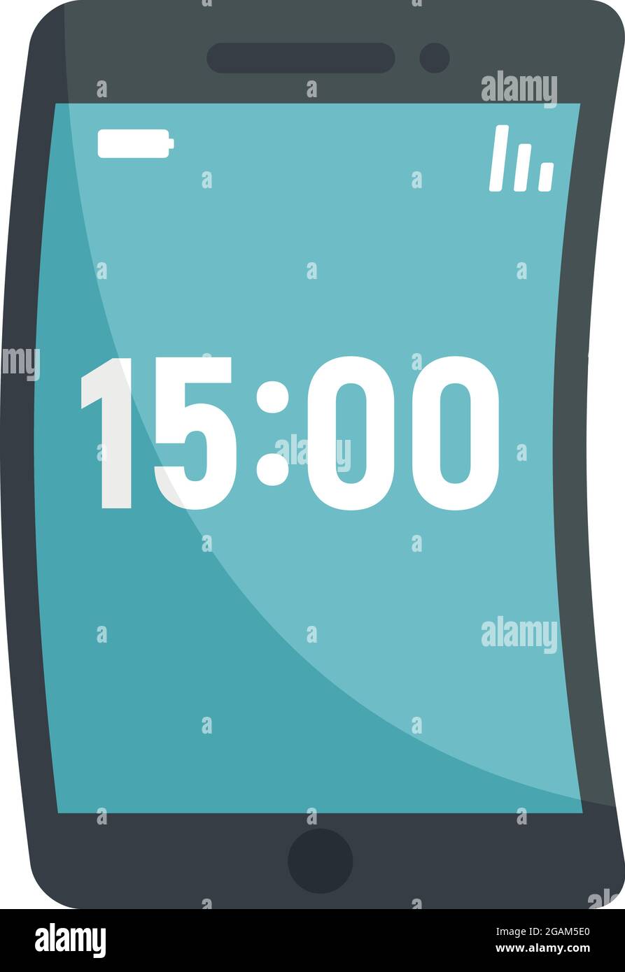 Foldable device icon. Flat illustration of foldable device vector icon isolated on white background Stock Vector