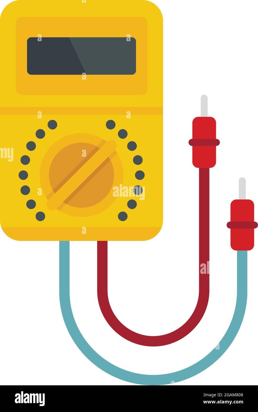 Multimeter instrument icon. Flat illustration of multimeter instrument ...