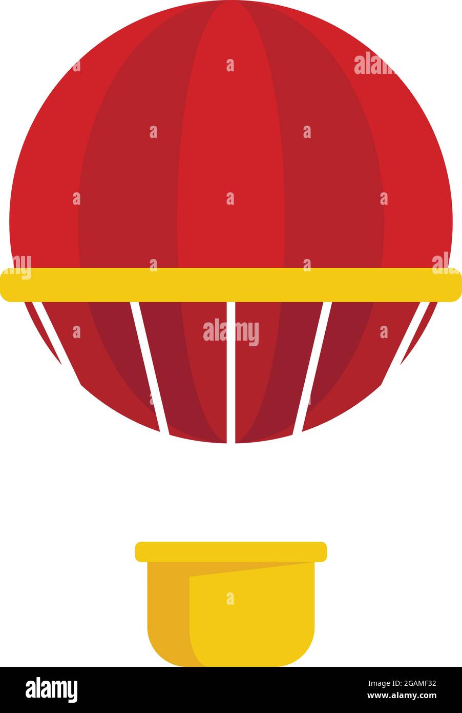 Hot air balloon icon. Flat illustration of hot air balloon vector icon ...