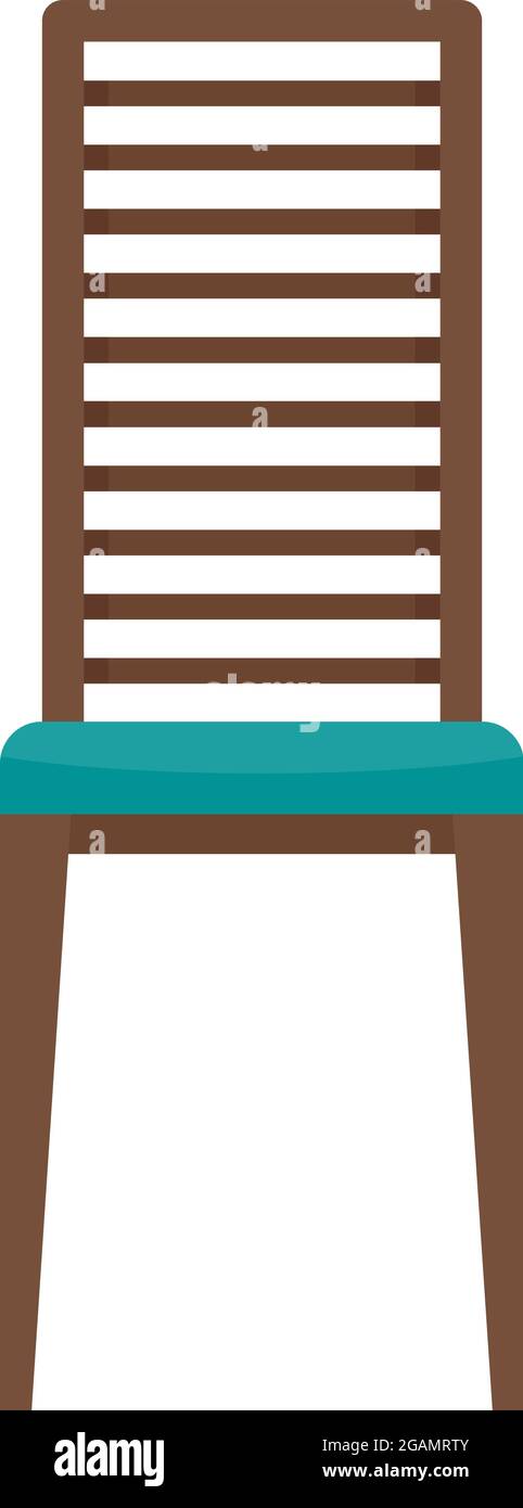 Outdoor furniture chair icon. Flat illustration of outdoor furniture ...