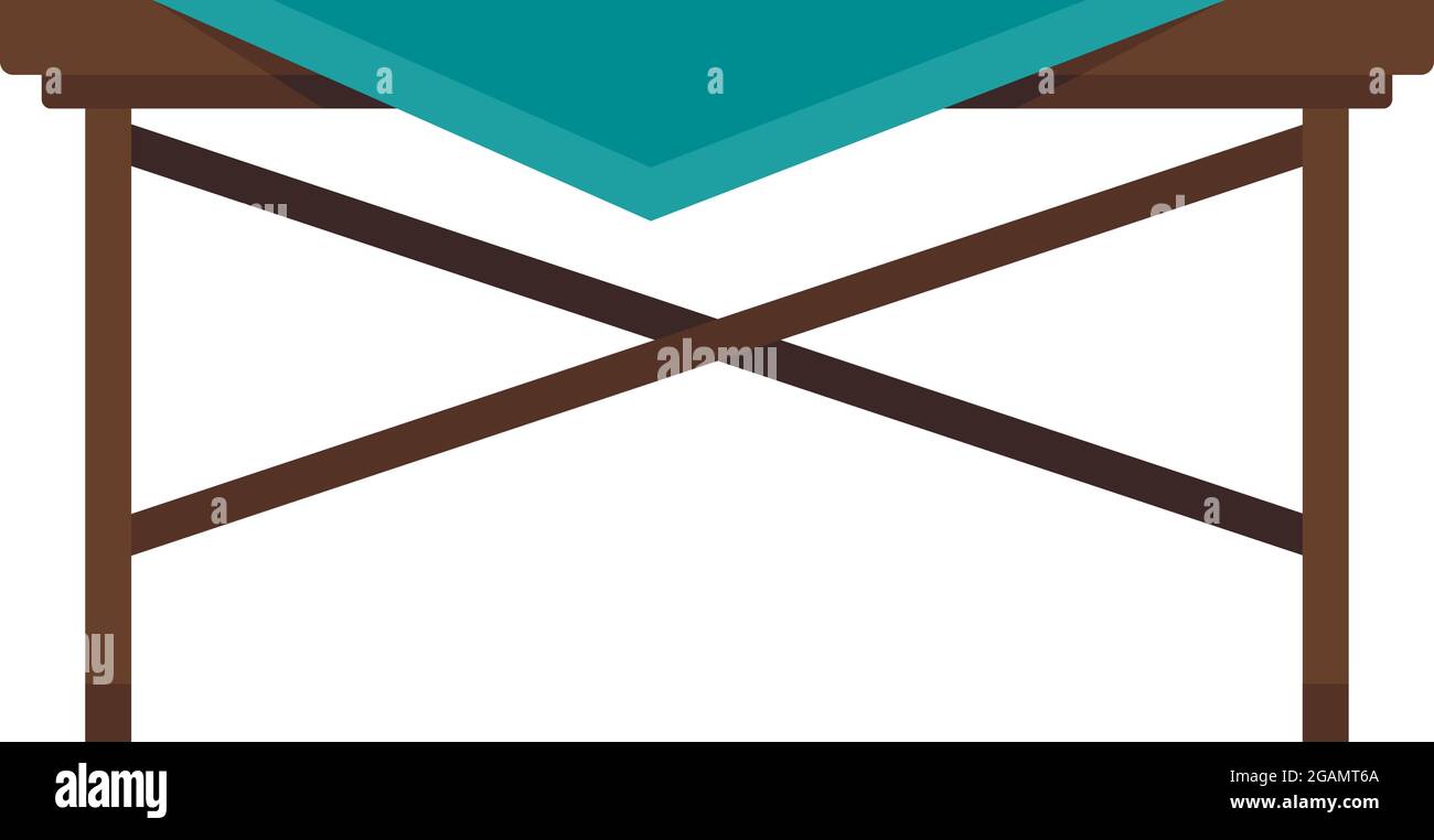 Picnic table icon. Flat illustration of picnic table vector icon ...