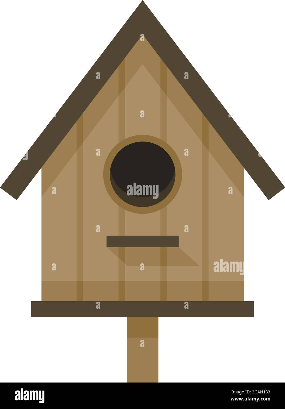 Birdhouse icon. Flat illustration of birdhouse vector icon isolated on