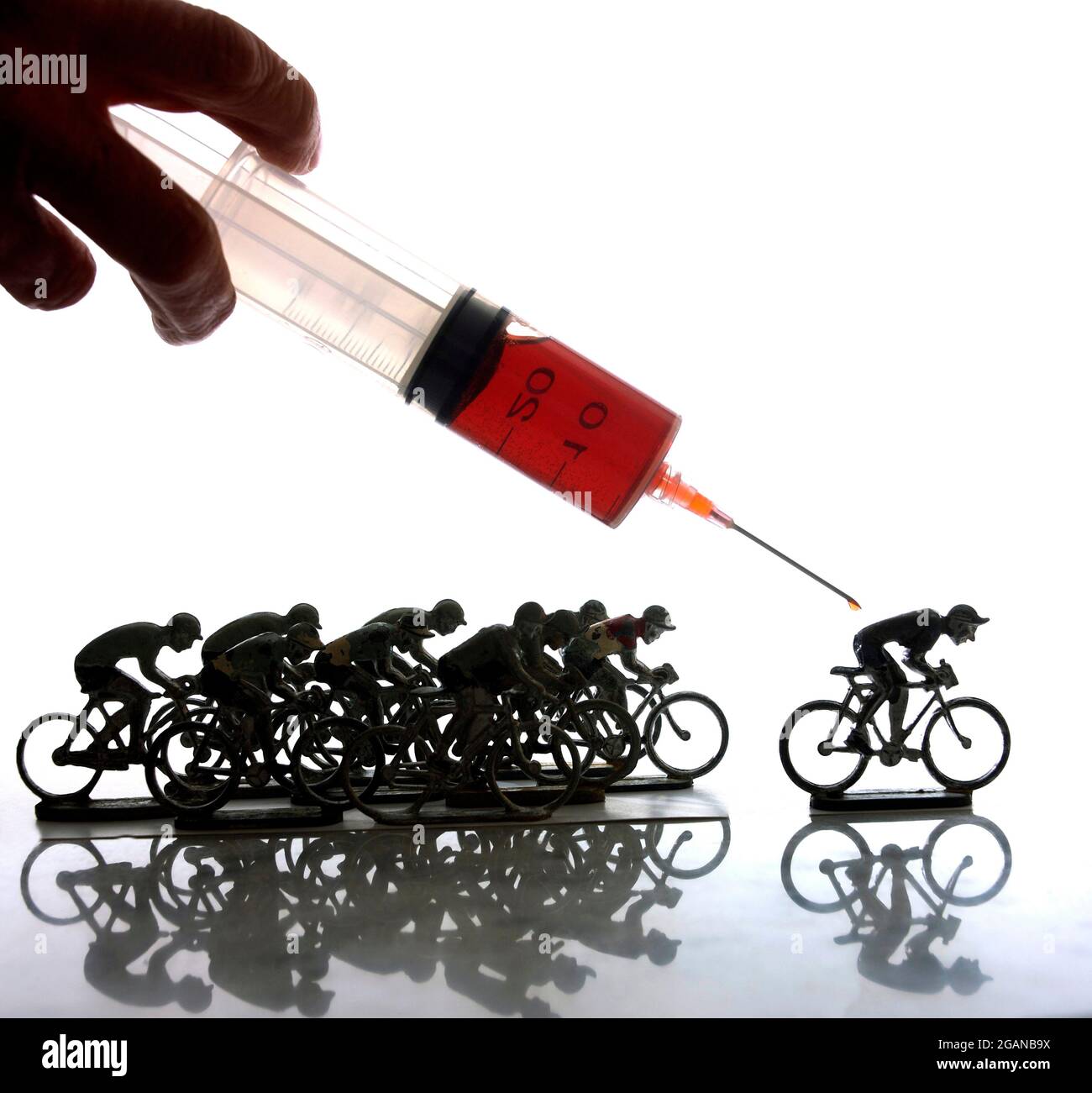 Cyclism doping Stock Photo