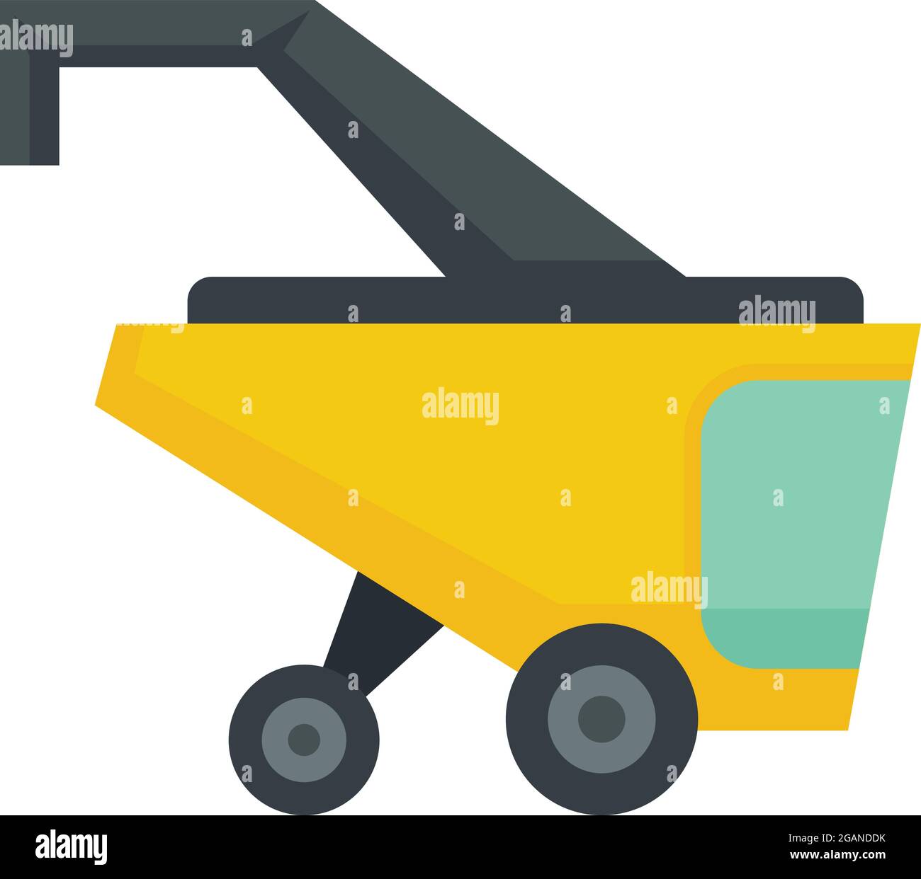 Smart harvester icon. Flat illustration of smart harvester vector icon ...