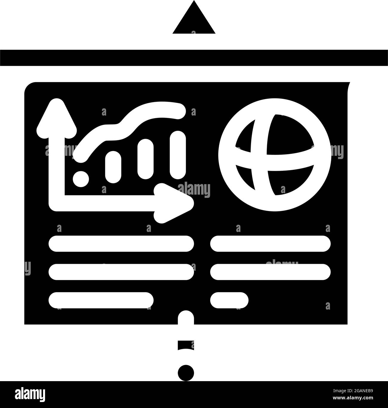 marketing presentation glyph icon vector illustration Stock Vector ...