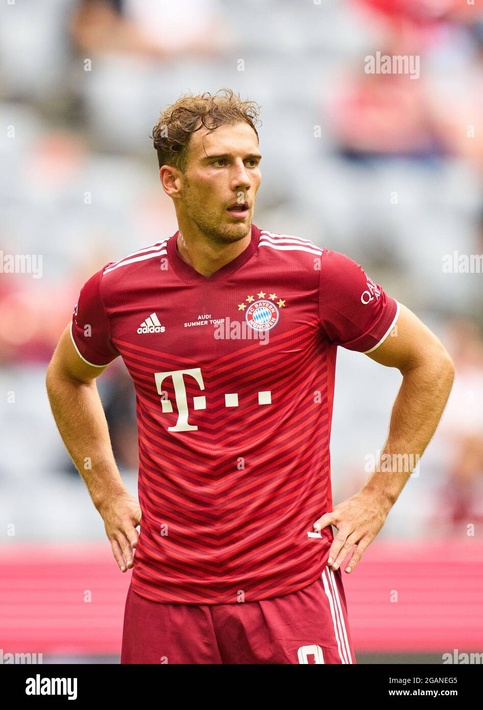 Leon GORETZKA, FCB 8 in the match FC BAYERN MUENCHEN - SSC NEAPEL 0-3 at  the Audi Football Summit on July 31, 2021 in Munich, Germany Season  2021/2022, matchday X, 1.Bundesliga, FCB,