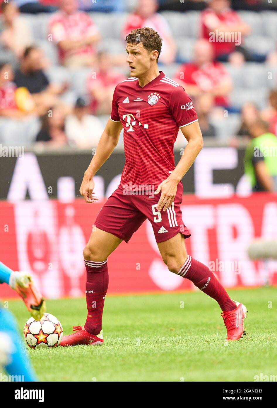 Benjamin PAVARD, FCB 5 in the match FC BAYERN MUENCHEN - SSC NEAPEL 0-3 at  the Audi Football Summit on July 31, 2021 in Munich, Germany Season  2021/2022, matchday X, 1.Bundesliga, FCB,