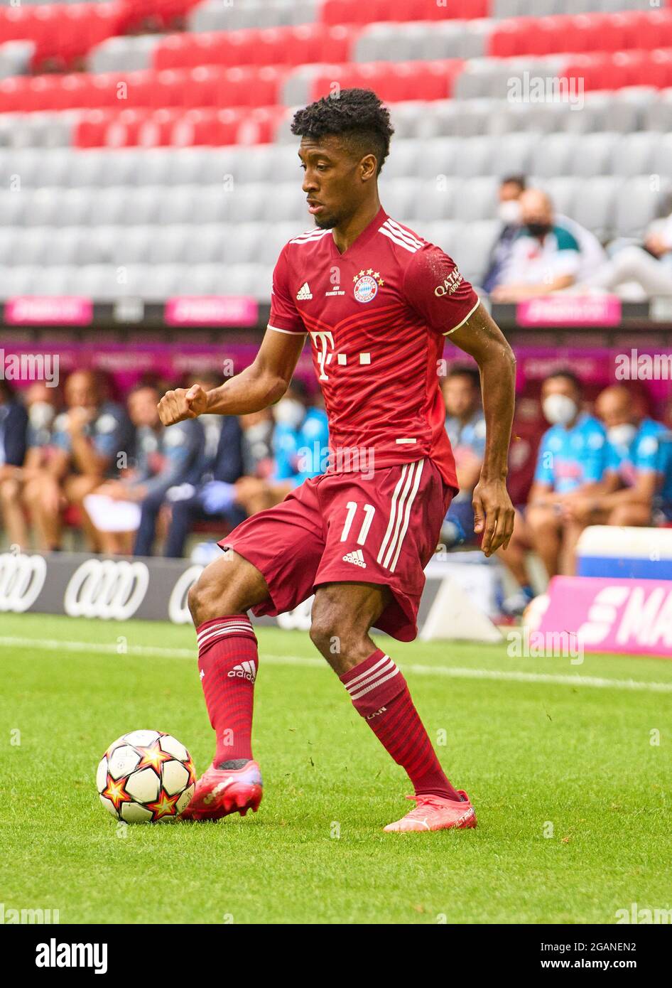 Kingsley Coman, FCB 11 in the match FC BAYERN MUENCHEN - SSC NEAPEL 0-3 at  the Audi Football Summit on July 31, 2021 in Munich, Germany Season  2021/2022, matchday X, 1.Bundesliga, FCB,