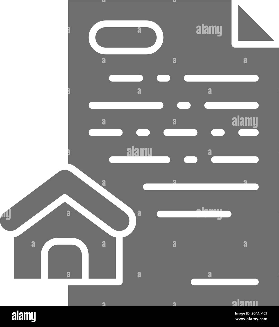 Vector real estate loan, mortgage grey icon Stock Vector Image & Art ...