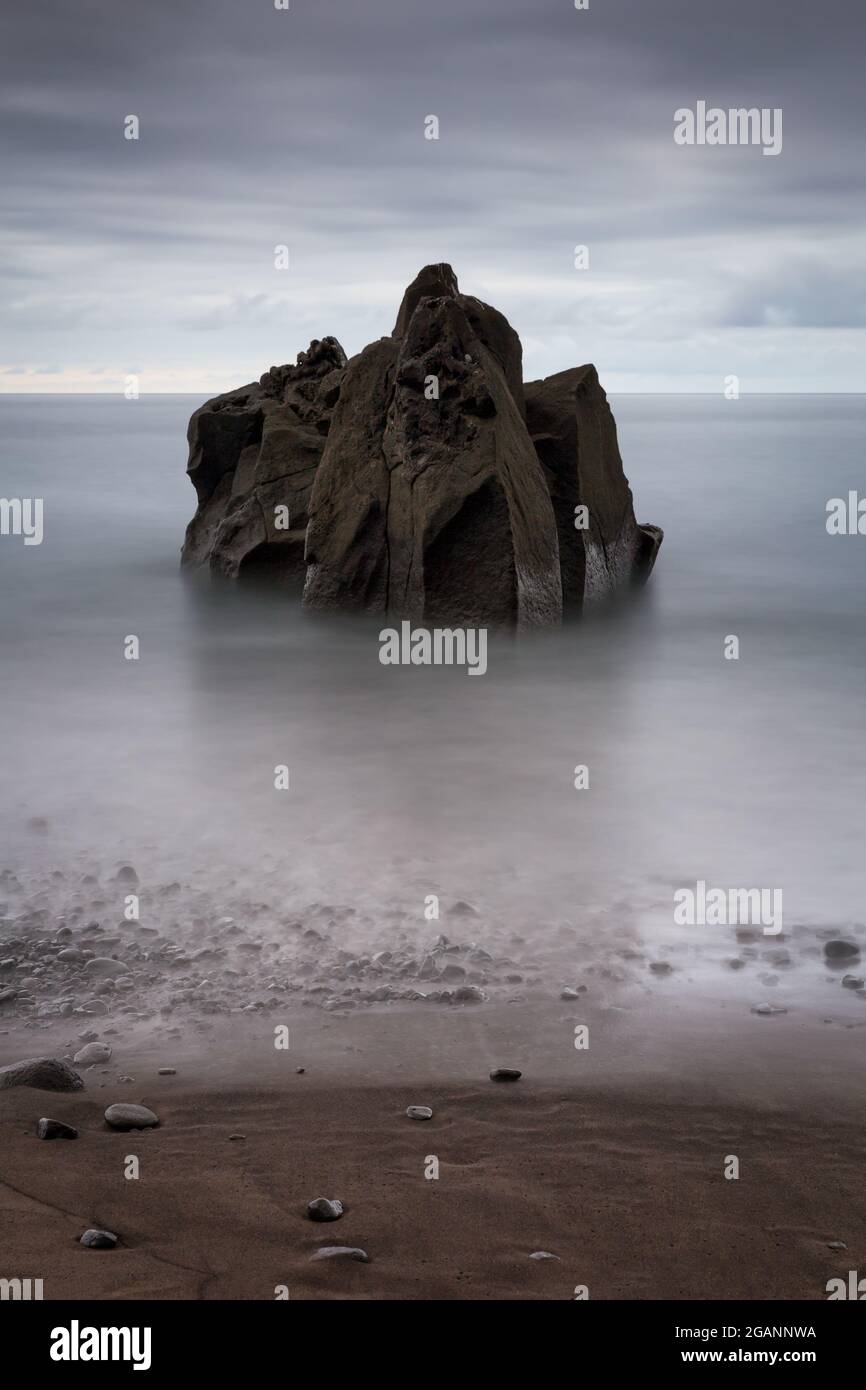 Fine art long exposure image of a rock formation in Formosa beach ...