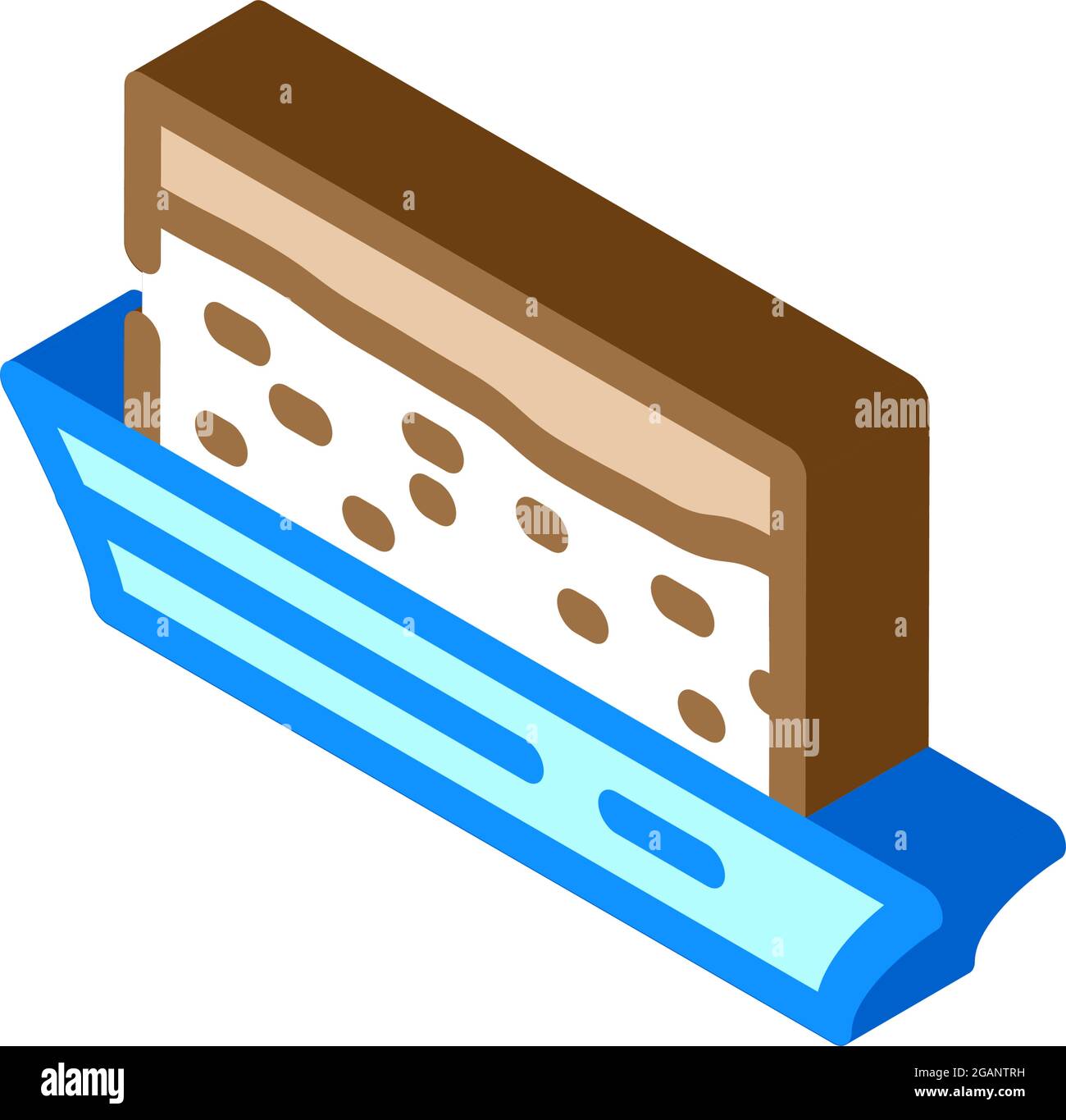 cake dessert isometric icon vector illustration Stock Vector Image ...