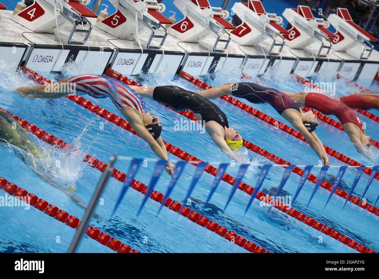 Start illustration during the Olympic Games Tokyo 2020, Swimming Women