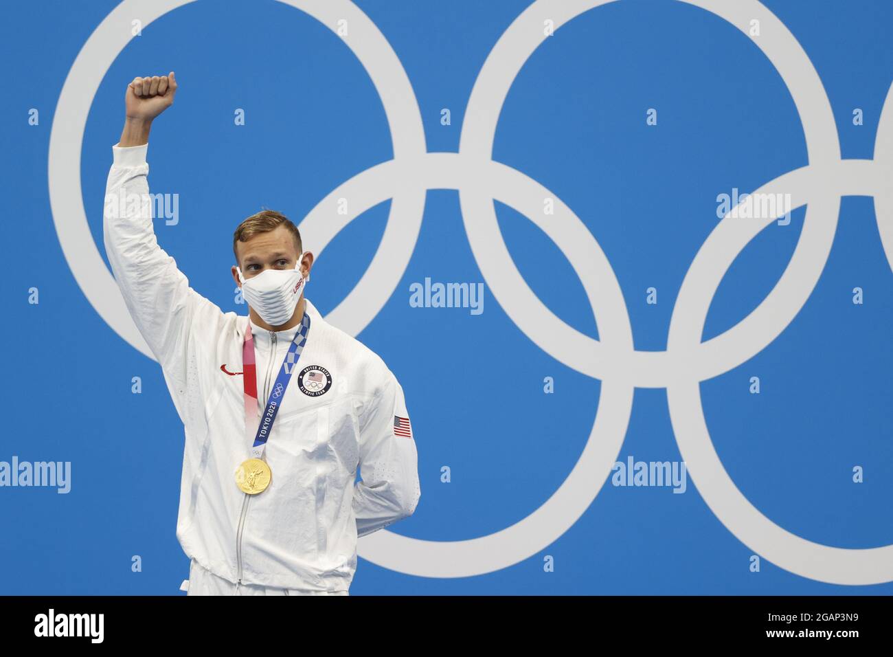 DRESSEL Caeleb (USA) Gold Medal during the Olympic Games Tokyo 2020 ...