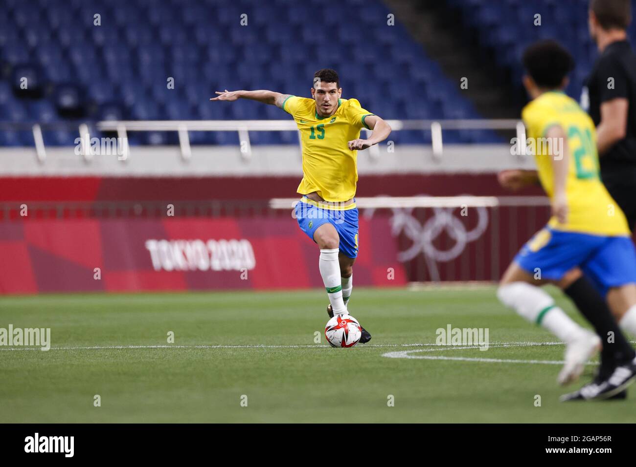 Tokyo, Japan. 31st July, 2021. T'QUIO, TO - 31.07.2021: TOKYO 2020 OLYMPIAD  TOKYO - Guilherme Arana do Brasil during the soccer game between Brazil and  Egypt at the Tokyo 2020 Olympic Games