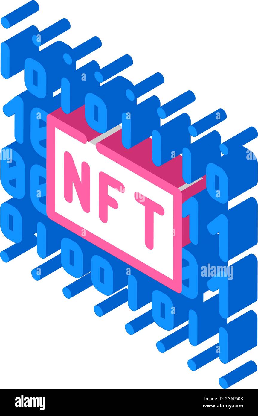 nft label color icon vector illustration Stock Vector Image & Art - Alamy
