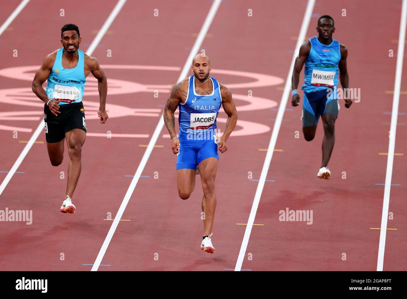 Tokyo, Japan, 31 July, 2021. Lamont Marcell Jacobs Of Team Italy Wins ...