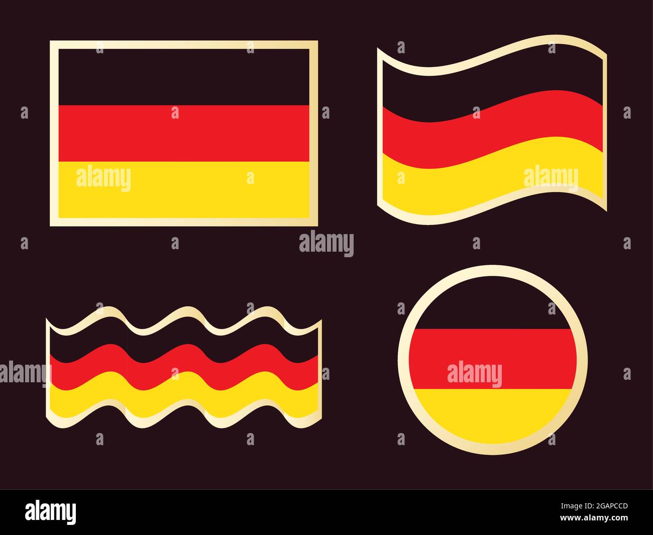 set of german flags Stock Vector Image & Art Alamy