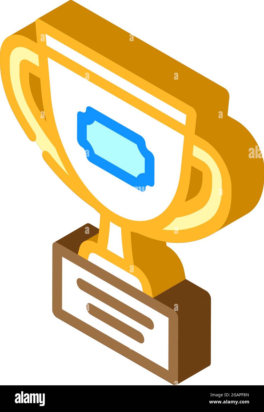 trophy cup isometric icon vector illustration Stock Vector Image & Art ...