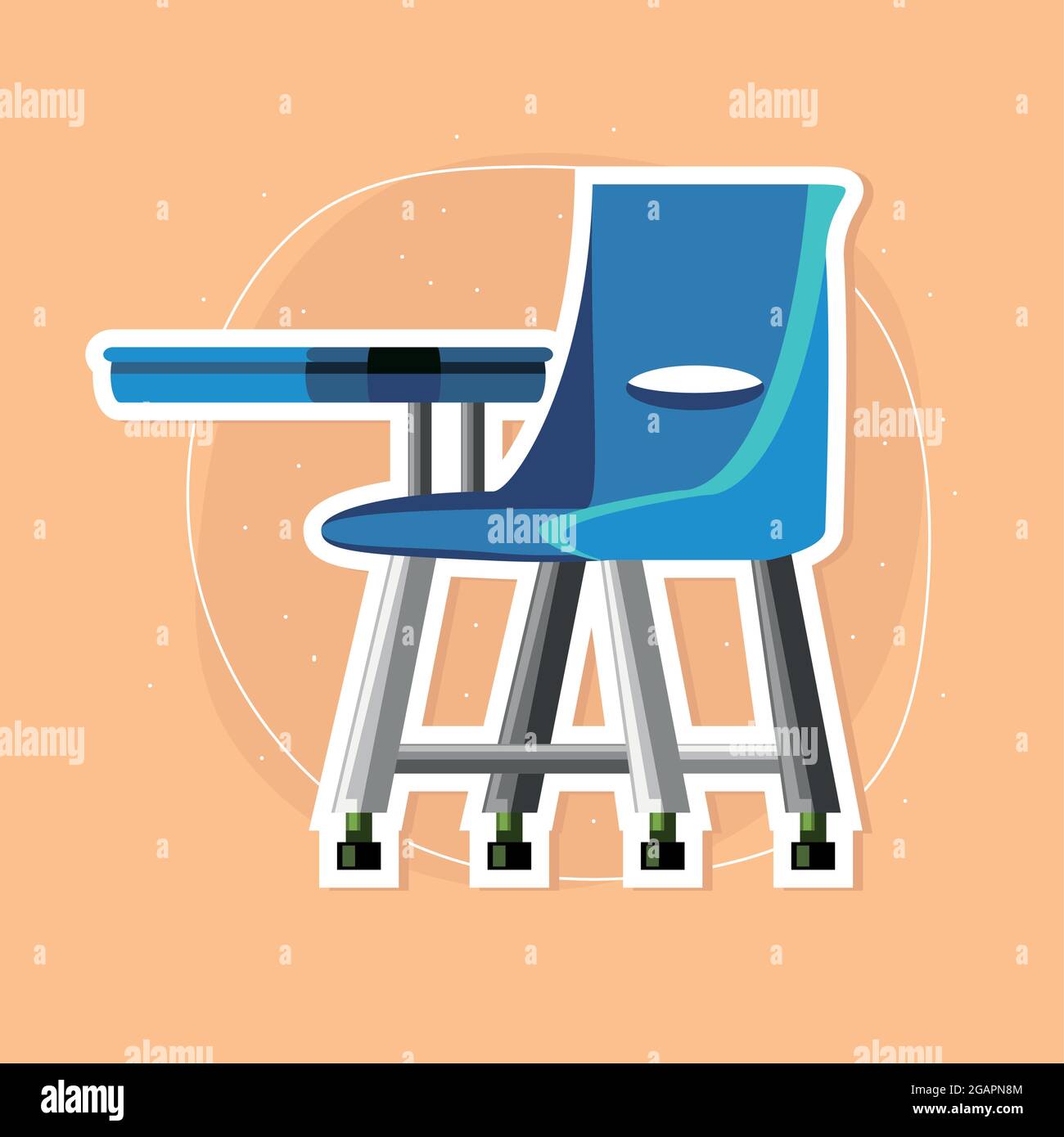 school college chair furniture Stock Vector Image & Art Alamy