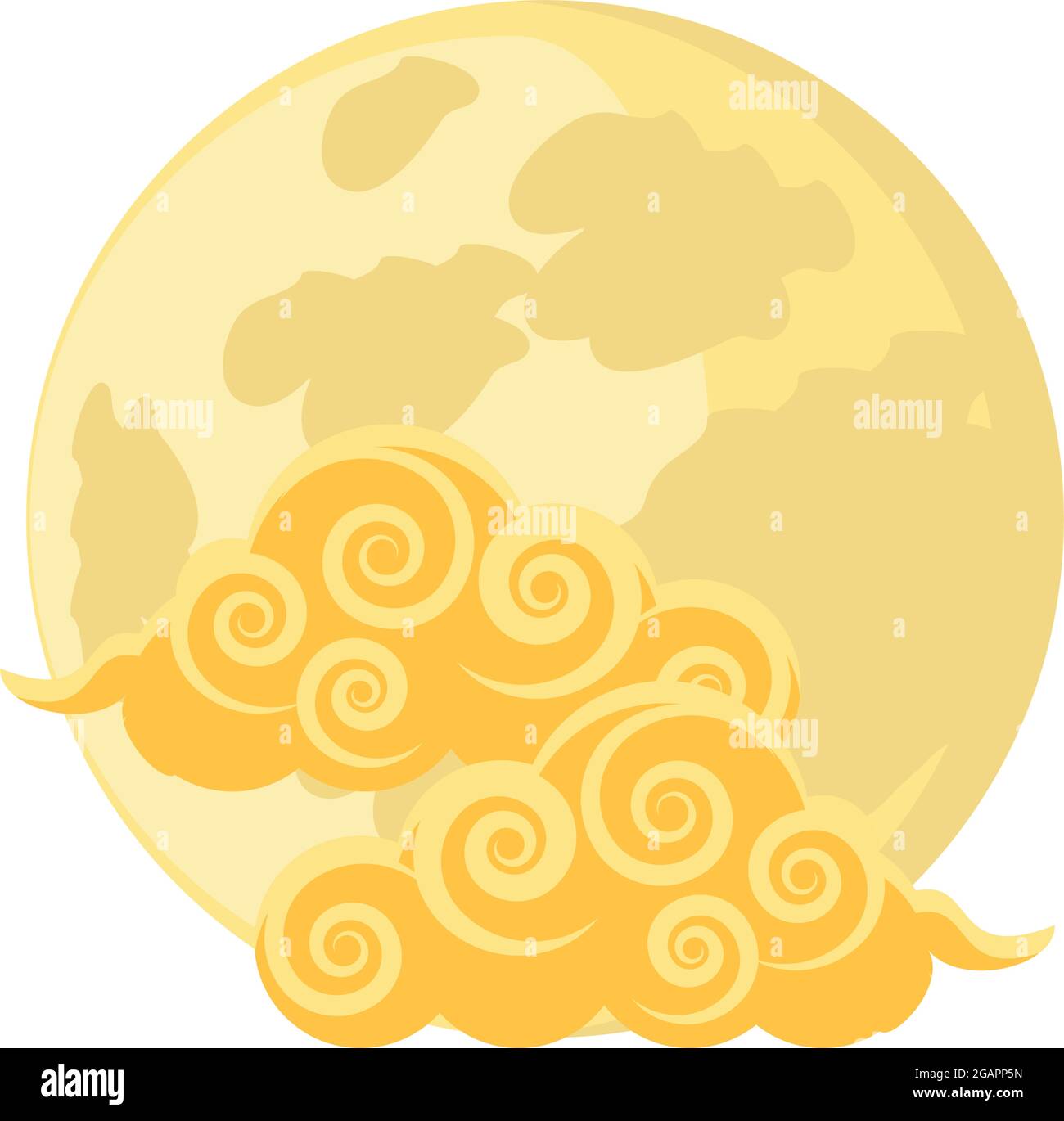 traditional moon clouds Stock Vector Image & Art - Alamy