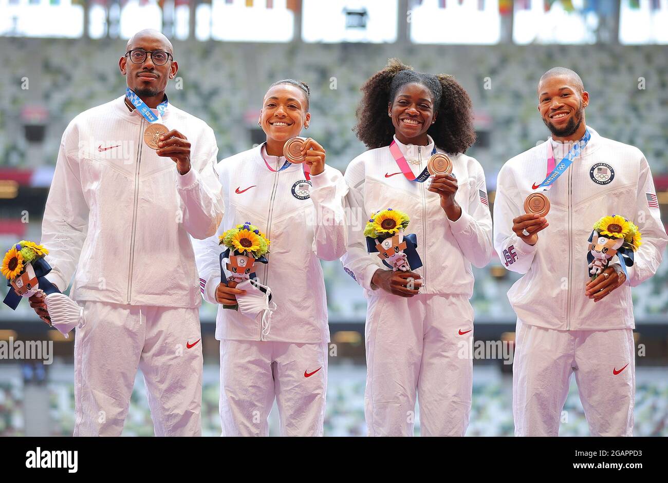 Tokyo, Japan. 1st Aug, 2021. Bronze medalists of the United States