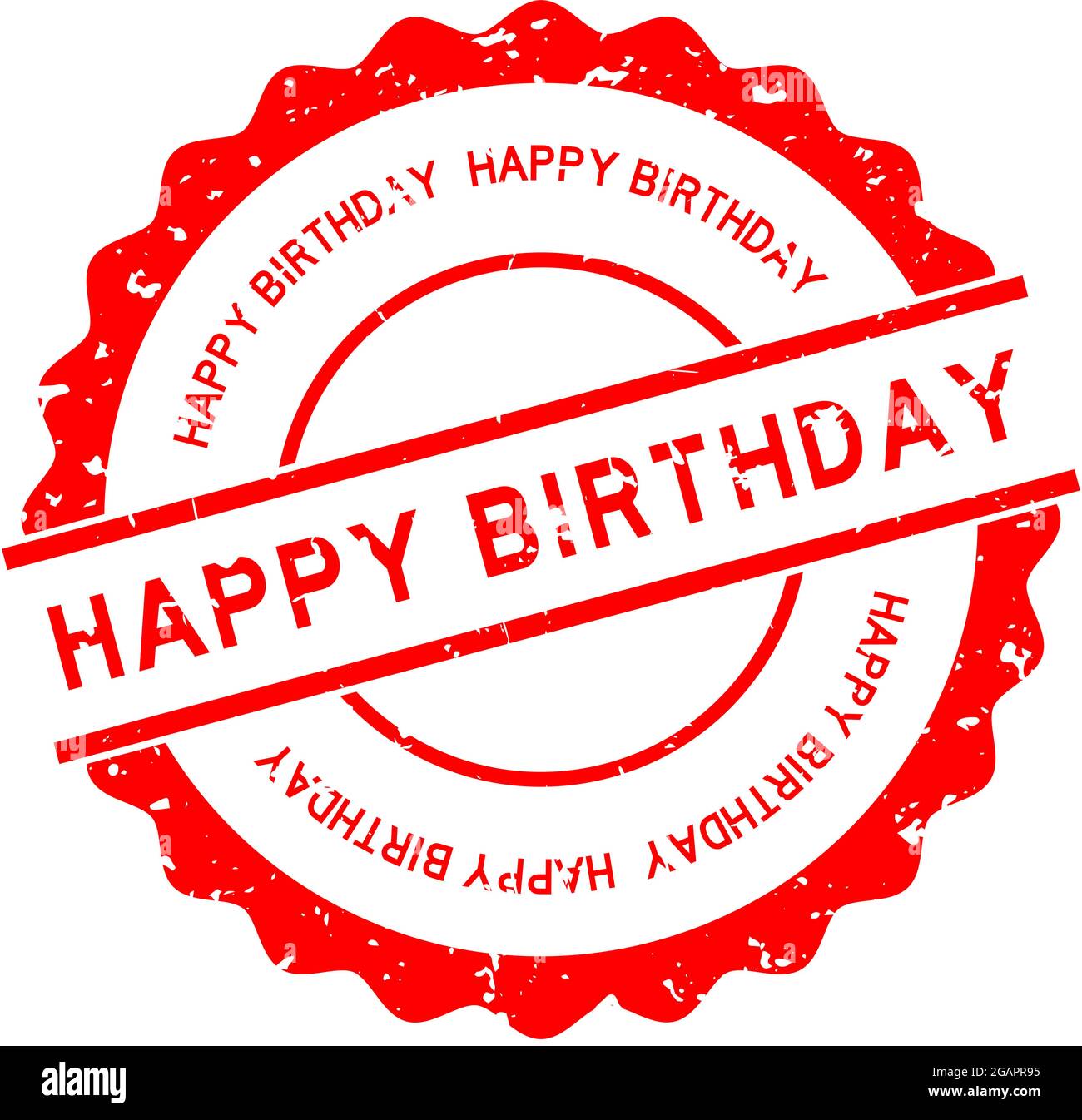 Birthday Rubber Stamps Stock Illustration - Download Image Now - Birthday,  Rubber Stamp, Grunge Image Technique - iStock