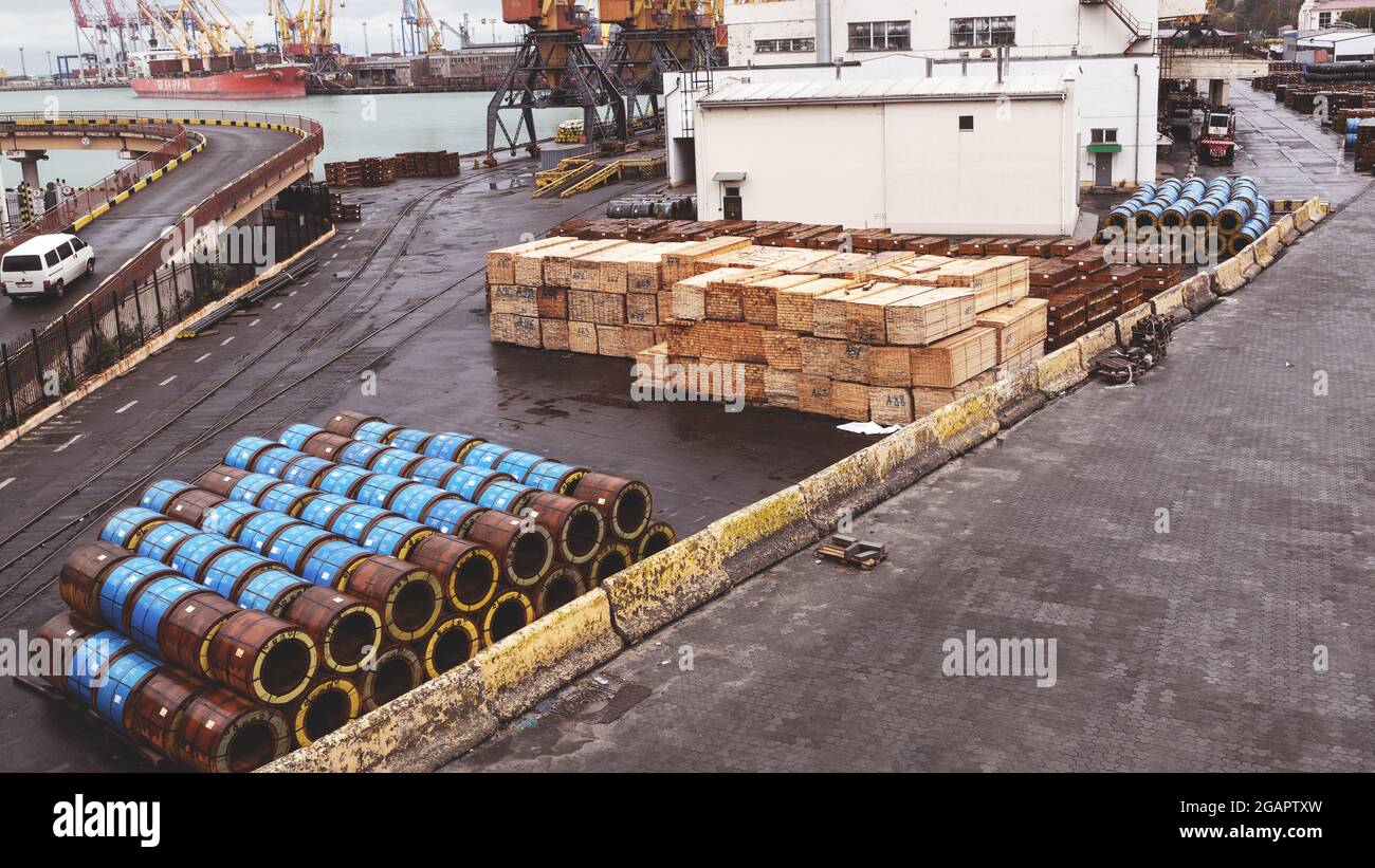 Odessa, Ukraine October 13, 2016 Industrial products, raw materials