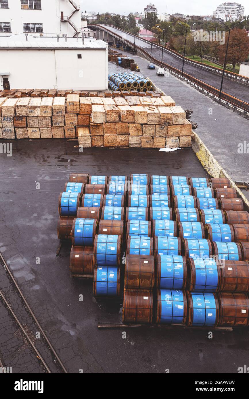 Odessa, Ukraine October 13, 2016 Industrial products, raw materials