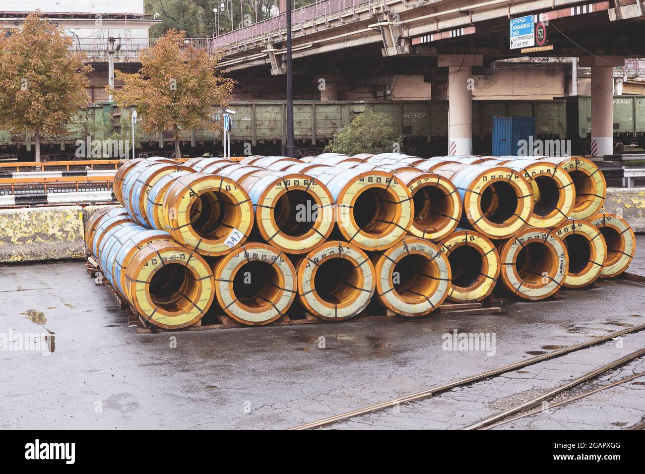 Odessa, Ukraine October 13, 2016 Industrial products, raw materials