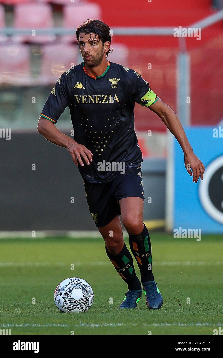 UTRECHT, NETHERLANDS - JULY 31: Pietro Ceccaroni of Venezia FC during the Pre Season Friendly match between FC Utrecht and Venezia FC at the Stadion Galgenwaard on July 31, 2021 in Utrecht, Netherlands (Photo by Herman Dingler/Orange Pictures) Stock Photo