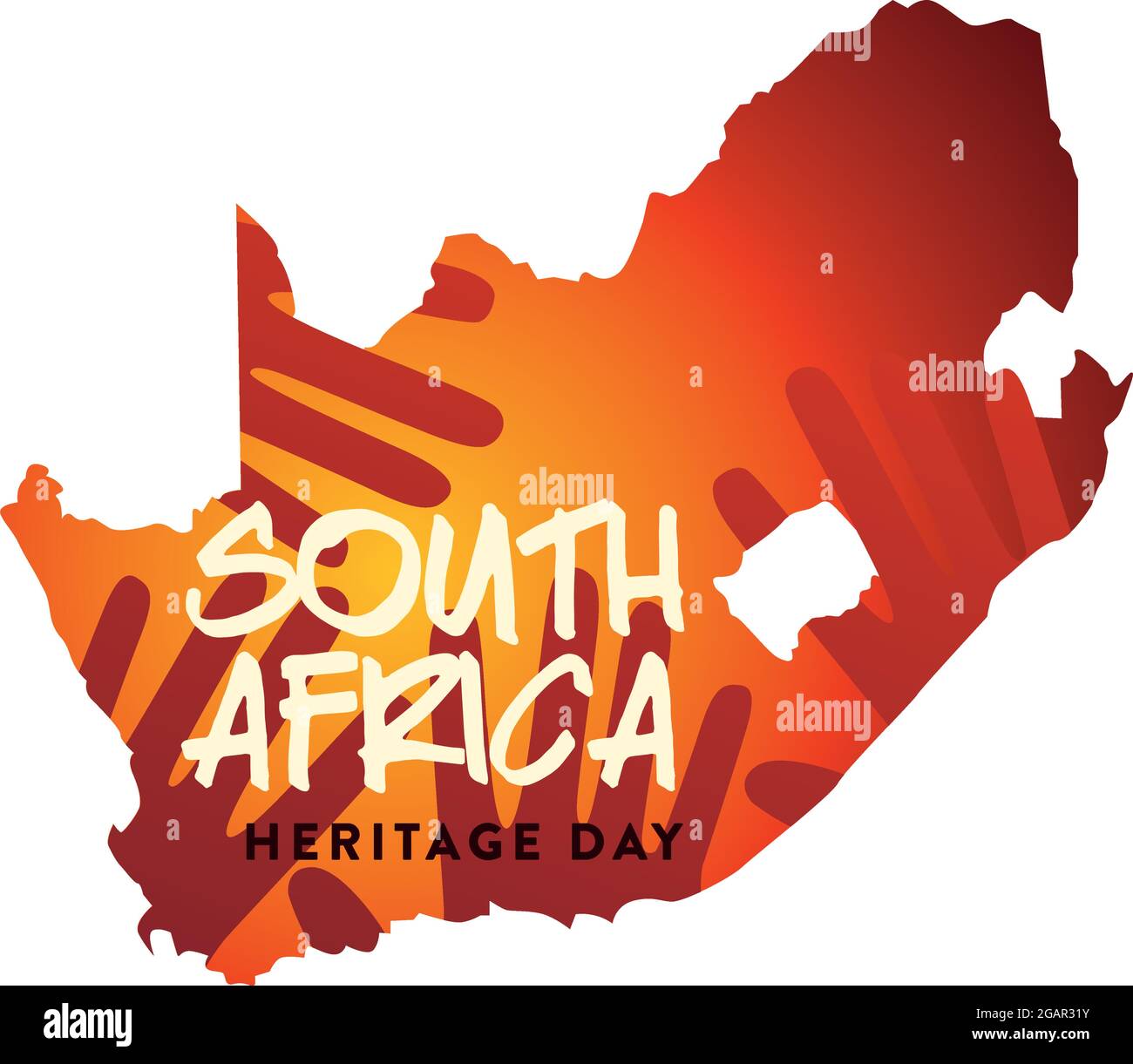 south africa map Stock Vector