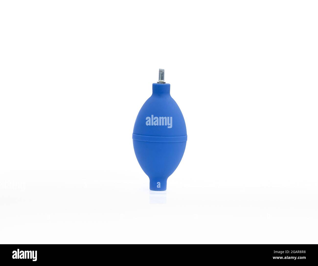 Camera and lens cleaning blower on isolated white background Stock