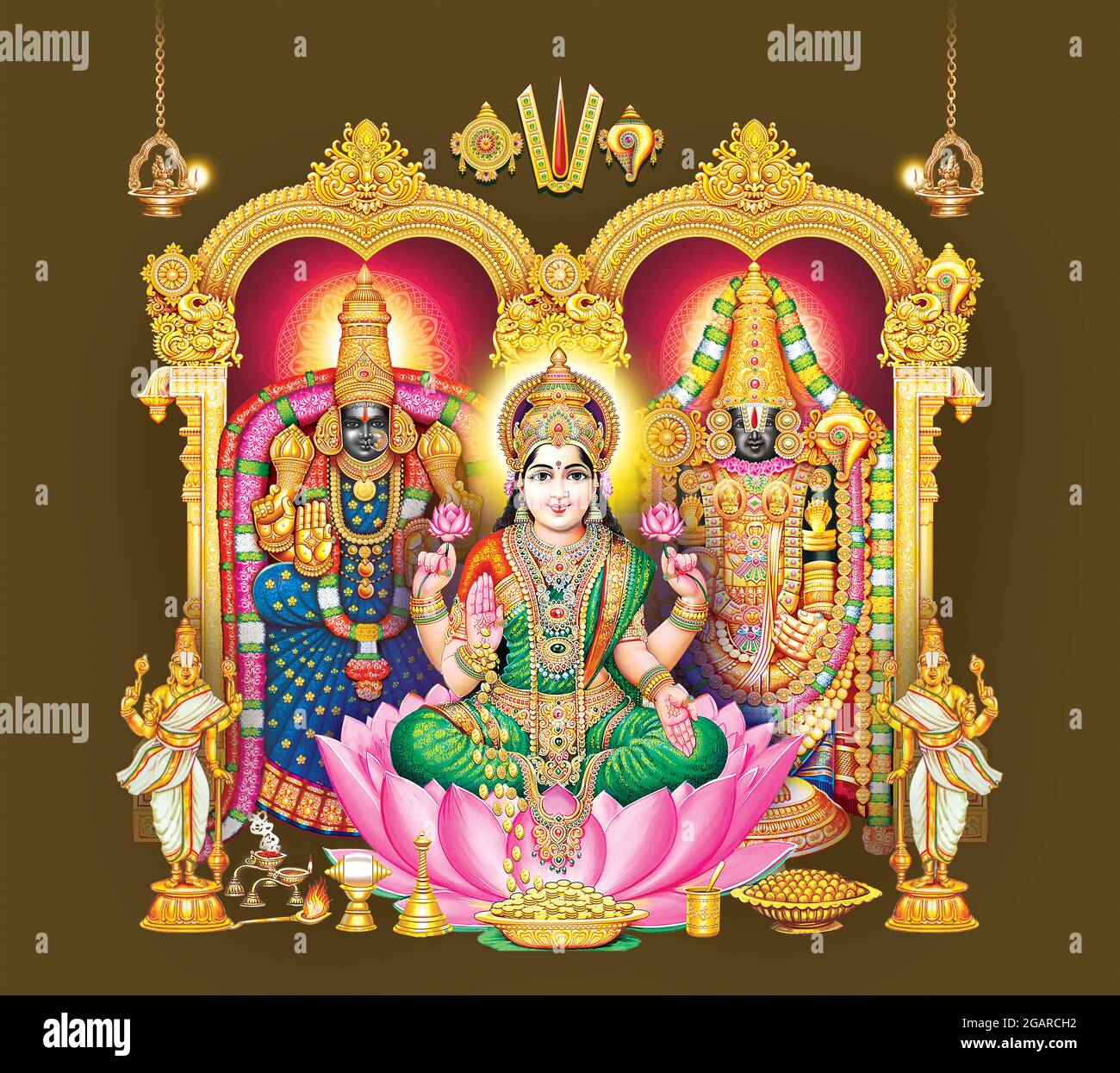 Trending Hindu God tirupathi, tirupati, Balaji, Sri Venkateswara with lakshmi and Padmavathi aantal fine painting art Stock Photo - Alamy Trending Hindu God tirupathi, tirupati, Balaji, Sri Venkateswara with lakshmi and Padmavathi aantal fine painting art Stock Photo - Alamy