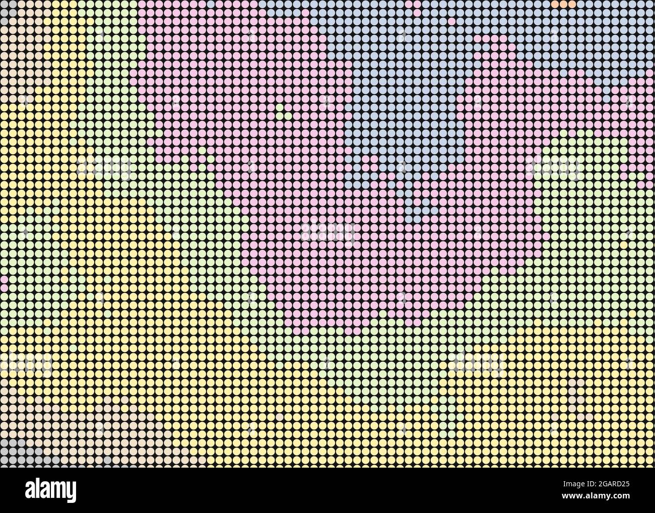 Abstract Geometrical color pixel generative art illustration Stock ...