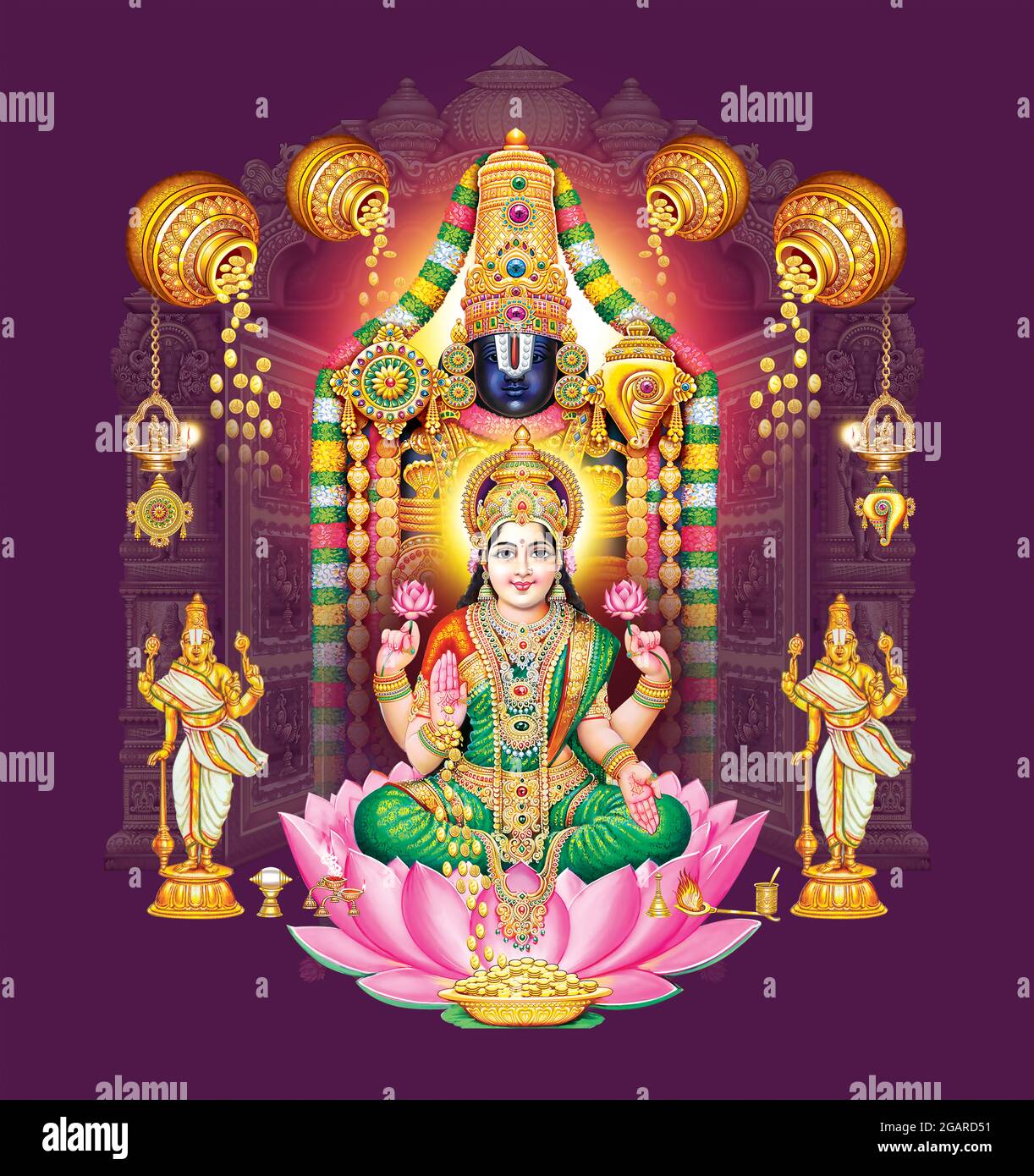 Trending New Hindu God tirupathi, tirupati, Balaji, Sri Venkateswara with Laxmi fine painting art Stock Photo - Alamy Trending New Hindu God tirupathi, tirupati, Balaji, Sri Venkateswara with Laxmi fine painting art Stock Photo - Alamy