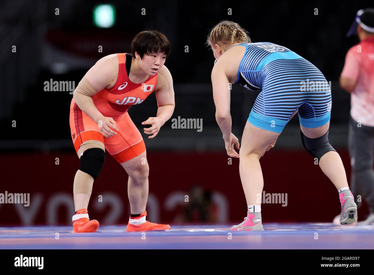 Tokyo, Japan. 1st Aug, 2021. (LR) Hiroe Minagawa (JPN), Epp Maee (EST