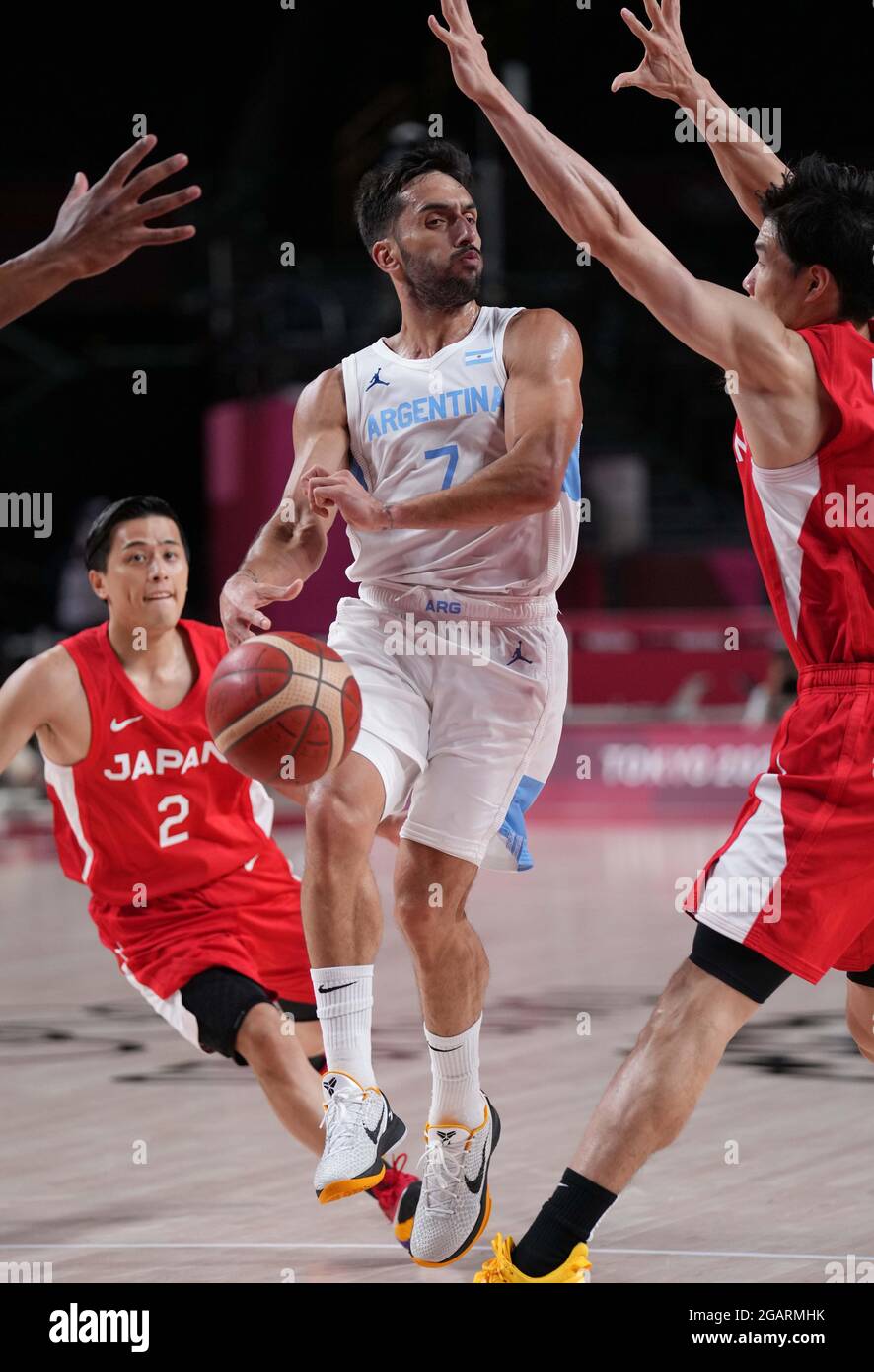 2021 Tokyo Argentina Basketball Jersey 7 Facundo Campazzo 5 Manu