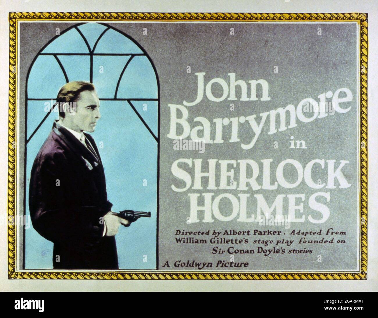 JOHN BARRYMORE in SHERLOCK HOLMES (1922), directed by ALBERT PARKER. Credit: GOLDWYN PICTURES / Album Stock Photo