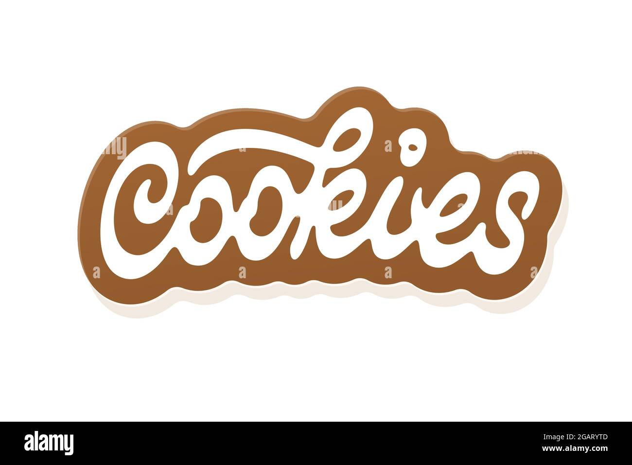 Cookies vector lettering Stock Vector